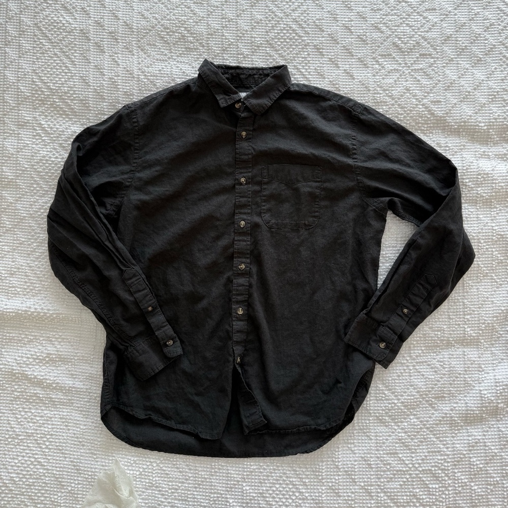 Black Button Down Dress Shirt